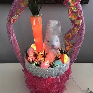 Handmade Easter basket bunny and carrot